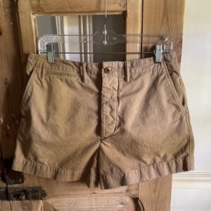 EUC Re/Done Women’s KhakiButton Fly  Shorts Sz 27